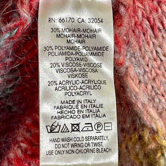 Anthropologie Moth Rinda Knit Mohair Ombré Rainbow Longline Duster Cardigan XS-M - Picture 14 of 16